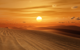 Sonnenuntergang in der Wüste/10132412